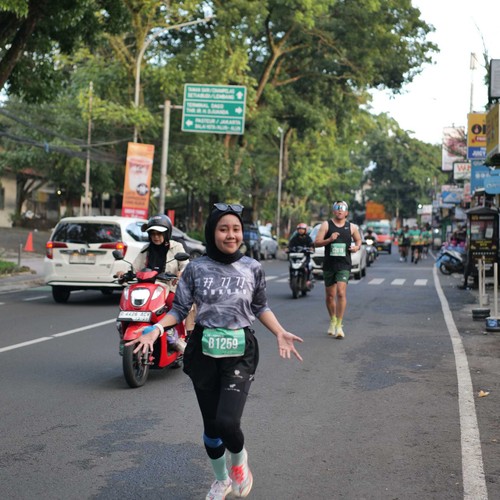 Race photo from BAUR RUN 2025