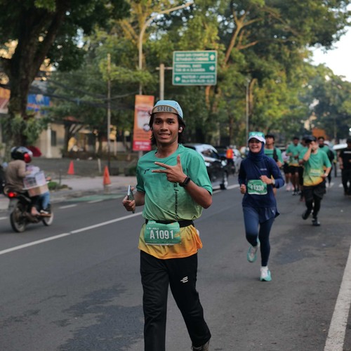 Race photo from BAUR RUN 2025