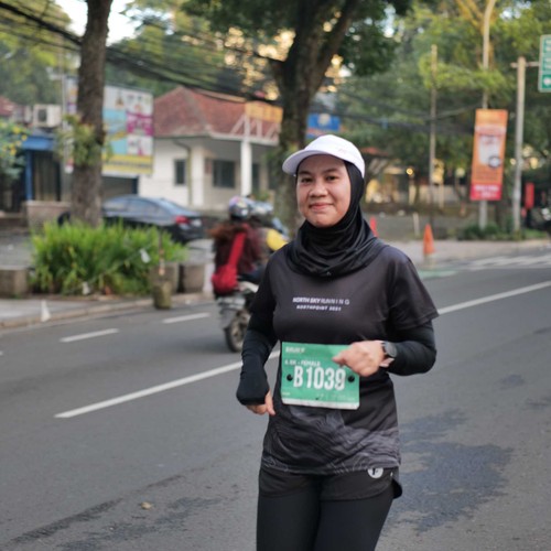 Race photo from BAUR RUN 2025