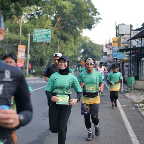 Race photo from BAUR RUN 2025
