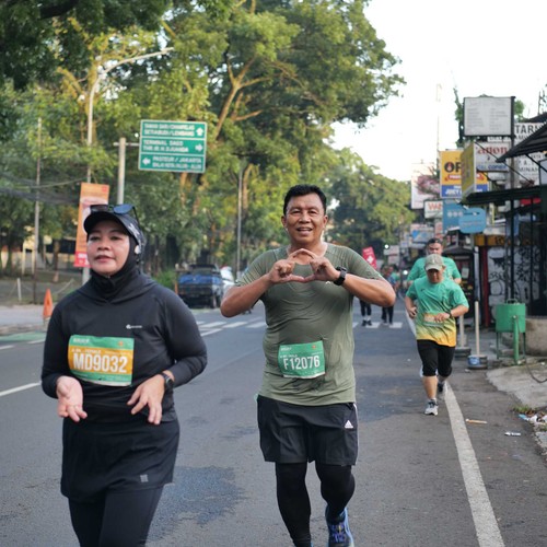 Race photo from BAUR RUN 2025