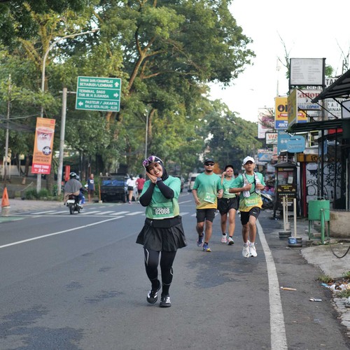 Race photo from BAUR RUN 2025