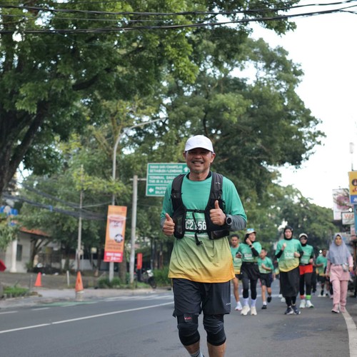 Race photo from BAUR RUN 2025