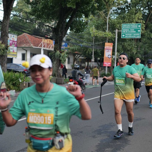 Race photo from BAUR RUN 2025