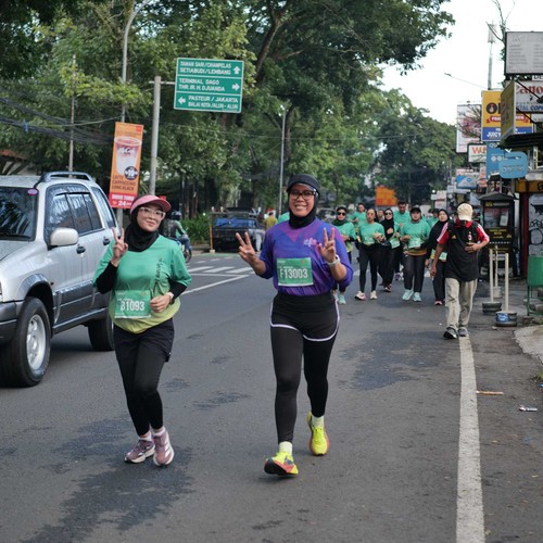 Race photo from BAUR RUN 2025