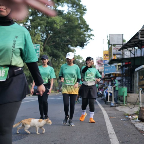 Race photo from BAUR RUN 2025