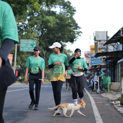 Race photo from BAUR RUN 2025