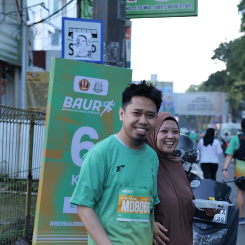 Race photo from BAUR RUN 2025