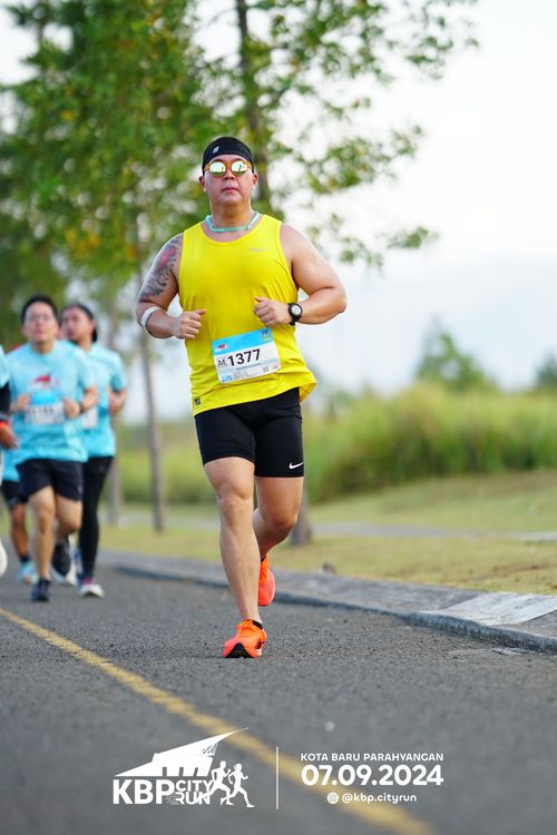 Race photo from KBP City Run 2024