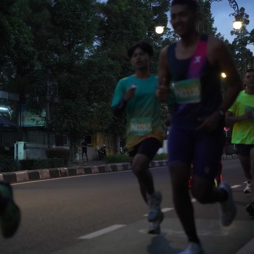 Race photo from BAUR RUN 2025