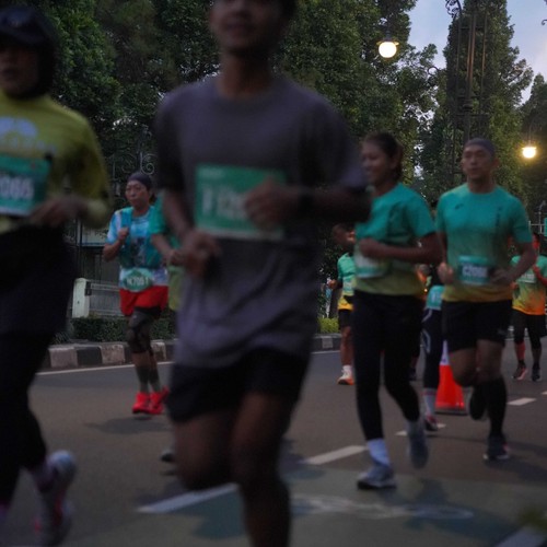 Race photo from BAUR RUN 2025
