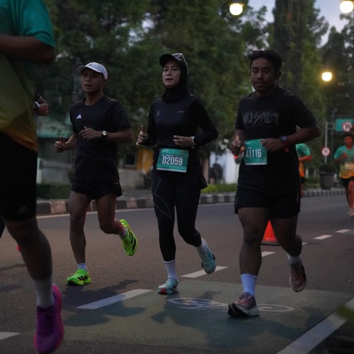 Race photo from BAUR RUN 2025