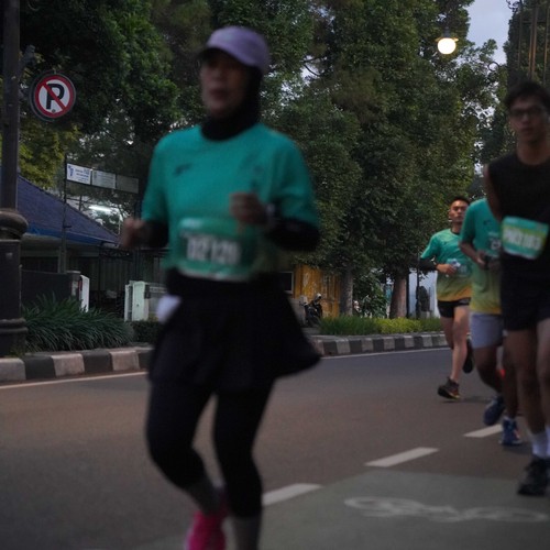 Race photo from BAUR RUN 2025