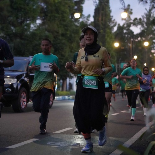 Race photo from BAUR RUN 2025