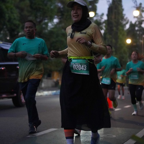 Race photo from BAUR RUN 2025