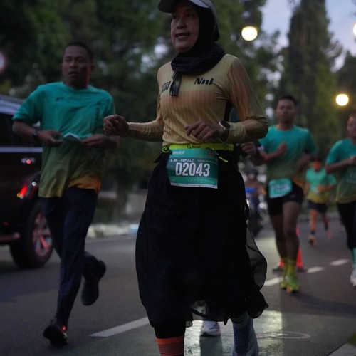 Race photo from BAUR RUN 2025