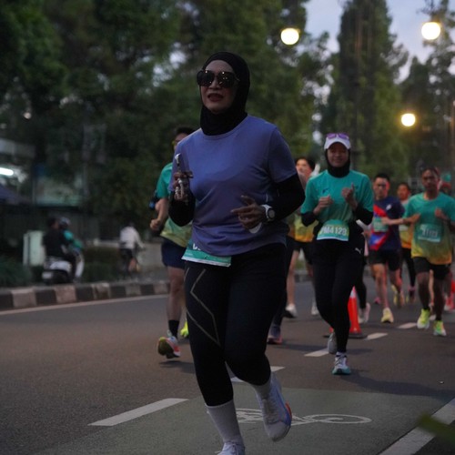 Race photo from BAUR RUN 2025