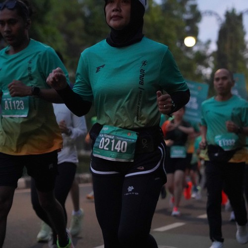 Race photo from BAUR RUN 2025