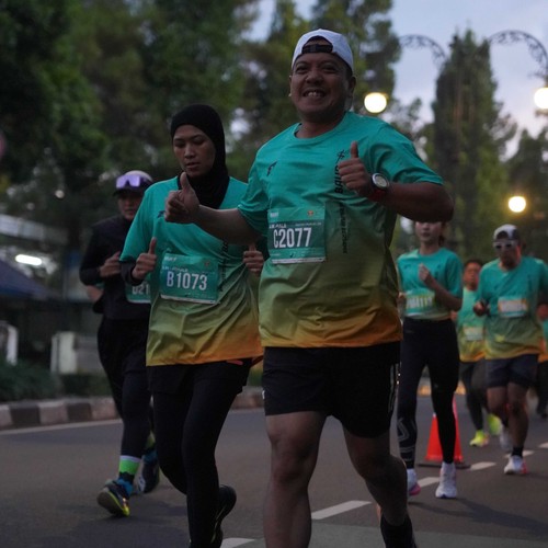 Race photo from BAUR RUN 2025