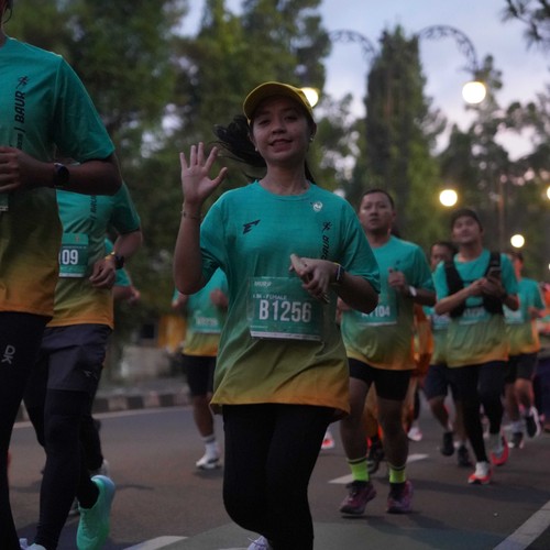Race photo from BAUR RUN 2025