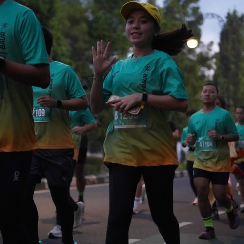 Race photo from BAUR RUN 2025