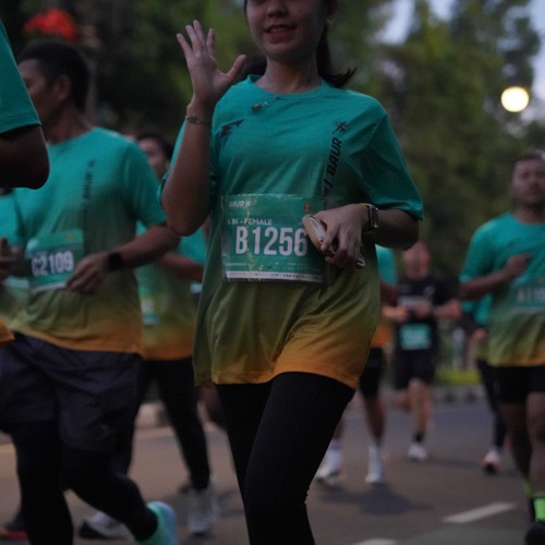 Race photo from BAUR RUN 2025
