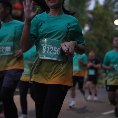Race photo from BAUR RUN 2025