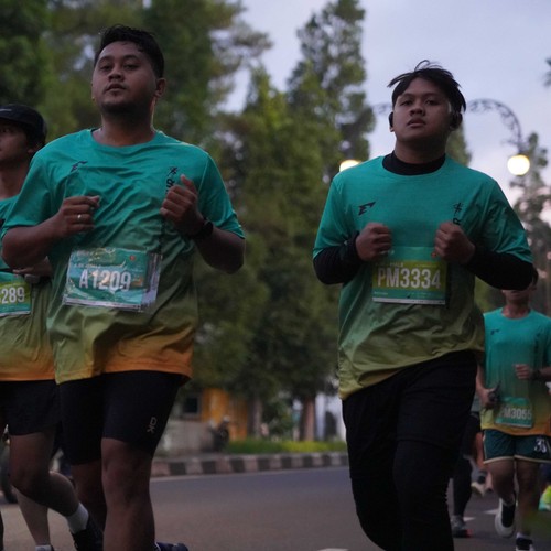 Race photo from BAUR RUN 2025