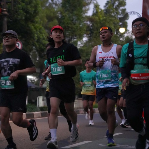 Race photo from BAUR RUN 2025