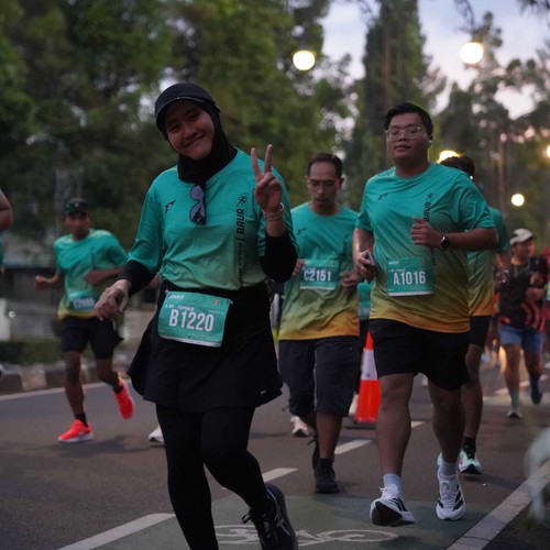 Race photo from BAUR RUN 2025