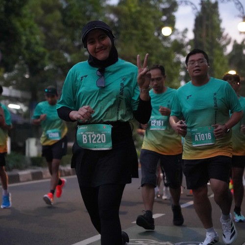 Race photo from BAUR RUN 2025