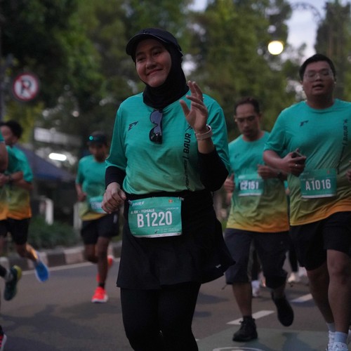 Race photo from BAUR RUN 2025
