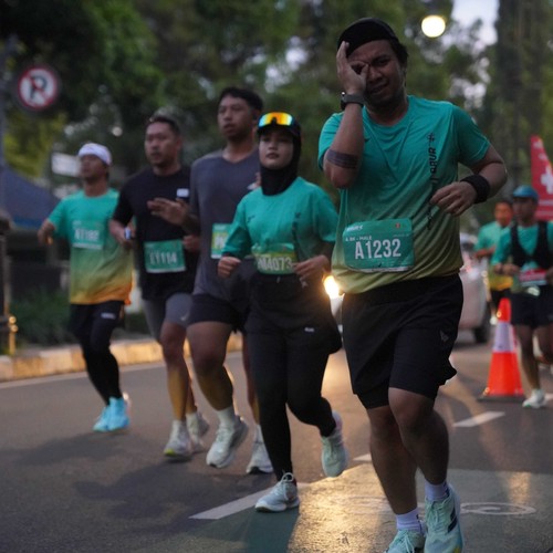 Race photo from BAUR RUN 2025