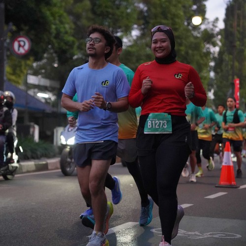 Race photo from BAUR RUN 2025