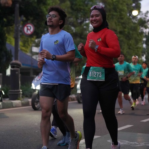 Race photo from BAUR RUN 2025