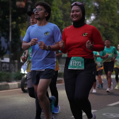 Race photo from BAUR RUN 2025