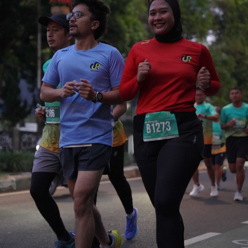 Race photo from BAUR RUN 2025