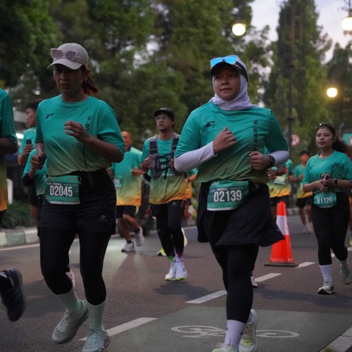 Race photo from BAUR RUN 2025