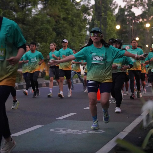 Race photo from BAUR RUN 2025