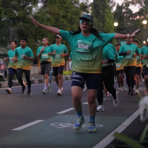 Race photo from BAUR RUN 2025
