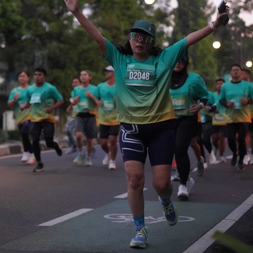 Race photo from BAUR RUN 2025