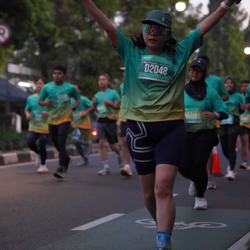 Race photo from BAUR RUN 2025