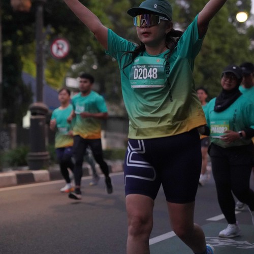 Race photo from BAUR RUN 2025