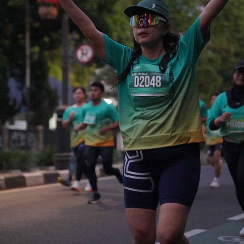 Race photo from BAUR RUN 2025