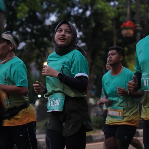 Race photo from BAUR RUN 2025