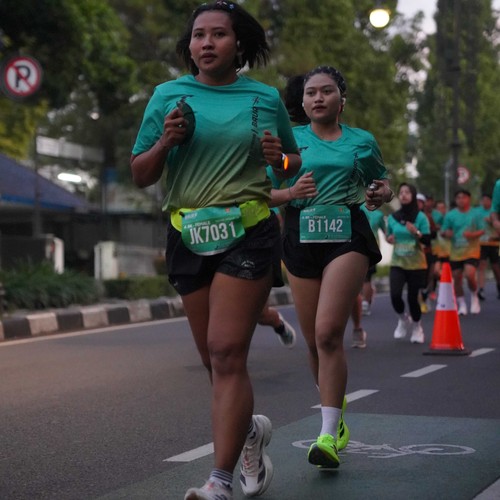 Race photo from BAUR RUN 2025