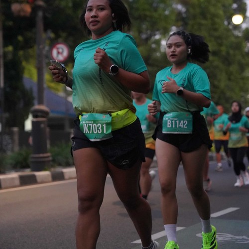 Race photo from BAUR RUN 2025