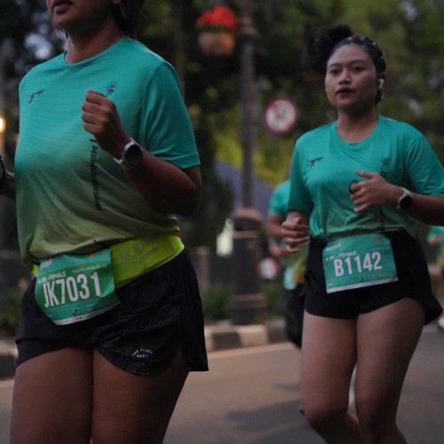 Race photo from BAUR RUN 2025