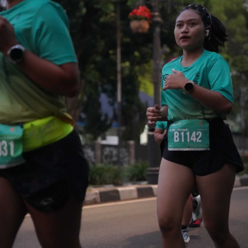 Race photo from BAUR RUN 2025