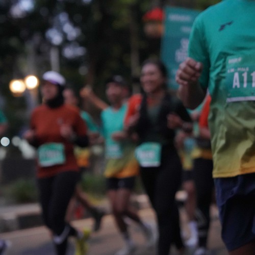 Race photo from BAUR RUN 2025